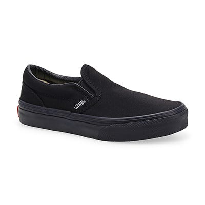 Espadrille classique à enfiler pour enfants - Noir/Noir