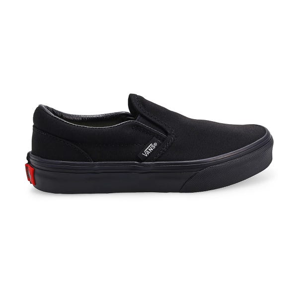 Espadrille classique à enfiler pour enfants - Noir/Noir