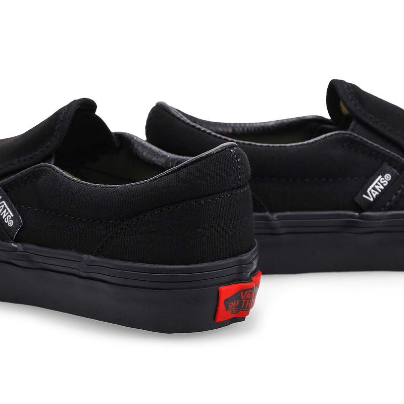 Espadrille classique à enfiler pour enfants - Noir/Noir