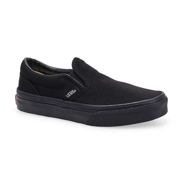 Espadrille classique à enfiler pour enfants - Noir/Noir