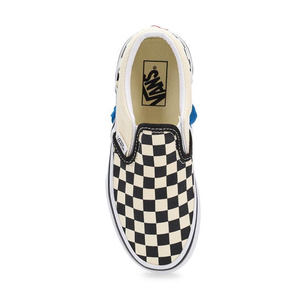Espadrille Kids Classic Slip-On - Noir/Blanc damier