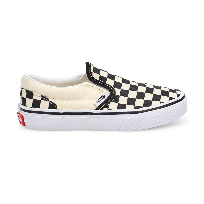 Espadrille Kids Classic Slip-On - Noir/Blanc damier