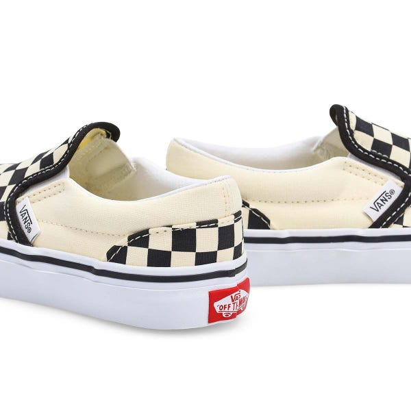 Espadrille Kids Classic Slip-On - Noir/Blanc damier