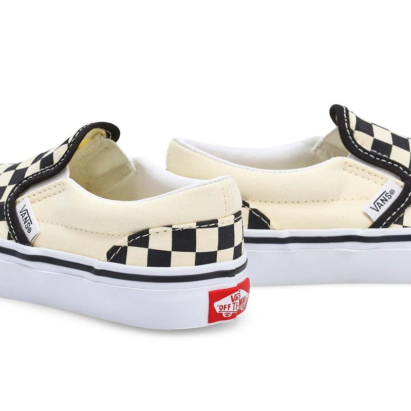 Espadrille Kids Classic Slip-On - Noir/Blanc damier