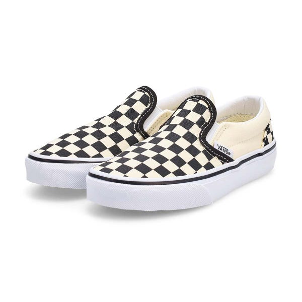 Espadrille Kids Classic Slip-On - Noir/Blanc damier