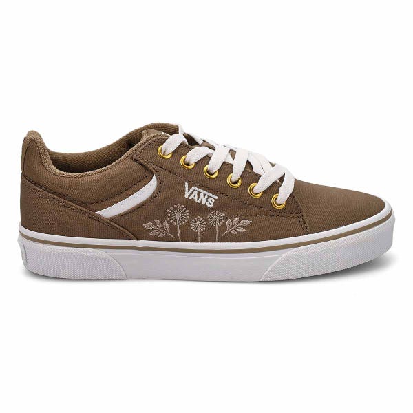 Women's  Seldan Lace Up Sneaker - Mono Embroidery Walnut