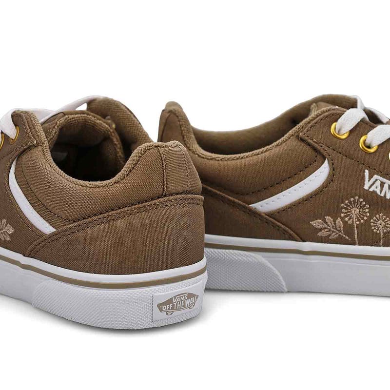 Women's  Seldan Lace Up Sneaker - Mono Embroidery Walnut