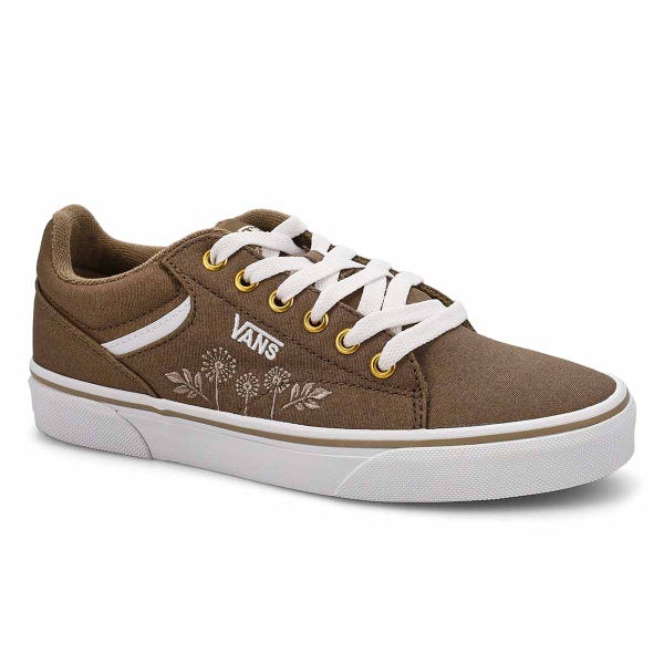 Women's  Seldan Lace Up Sneaker - Mono Embroidery Walnut