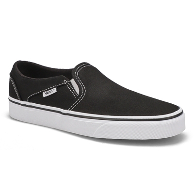 Lds Asher Slip On Sneaker - Black/White