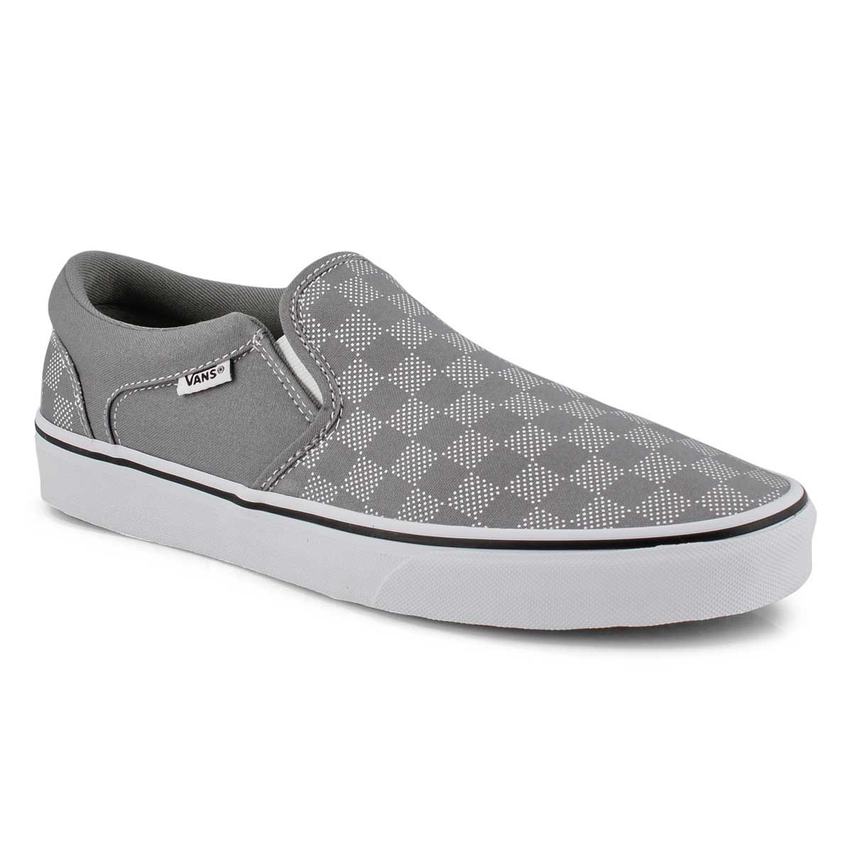 Vans Men's ASHER frost gray/white slip 