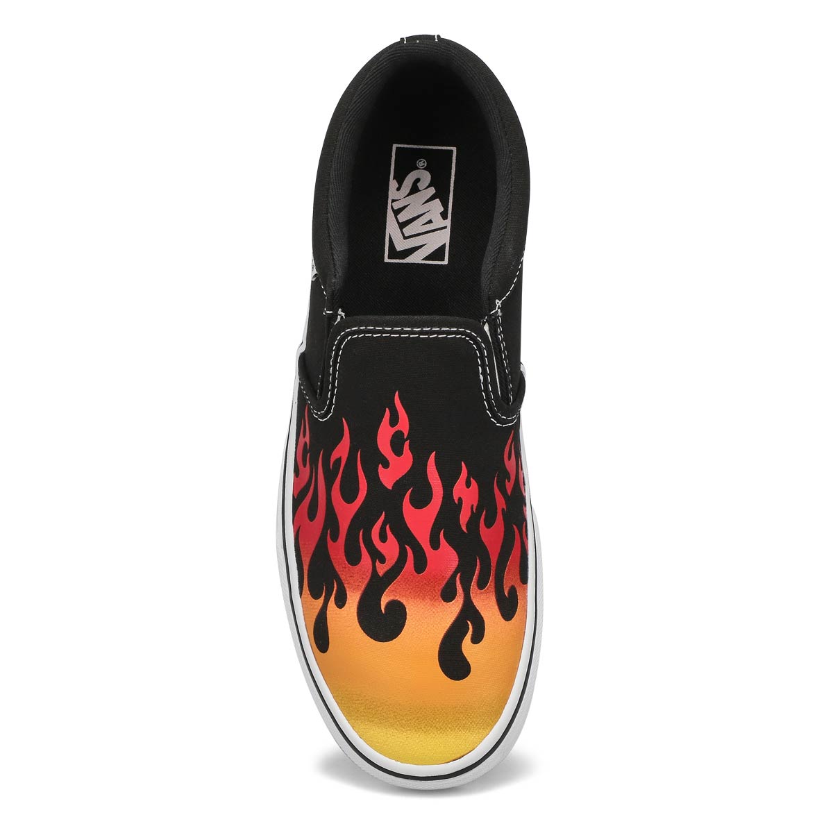 Nen's Asher Flame Slip On Sneaker - Black/White