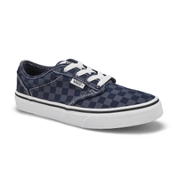 Baskets à motif damier ATWOOD TONAL CHECKERED, bleu uniforme, garçons