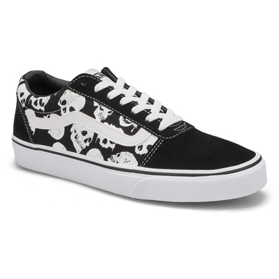 Espad. lacée Ward Skulls, nr/blc, homme