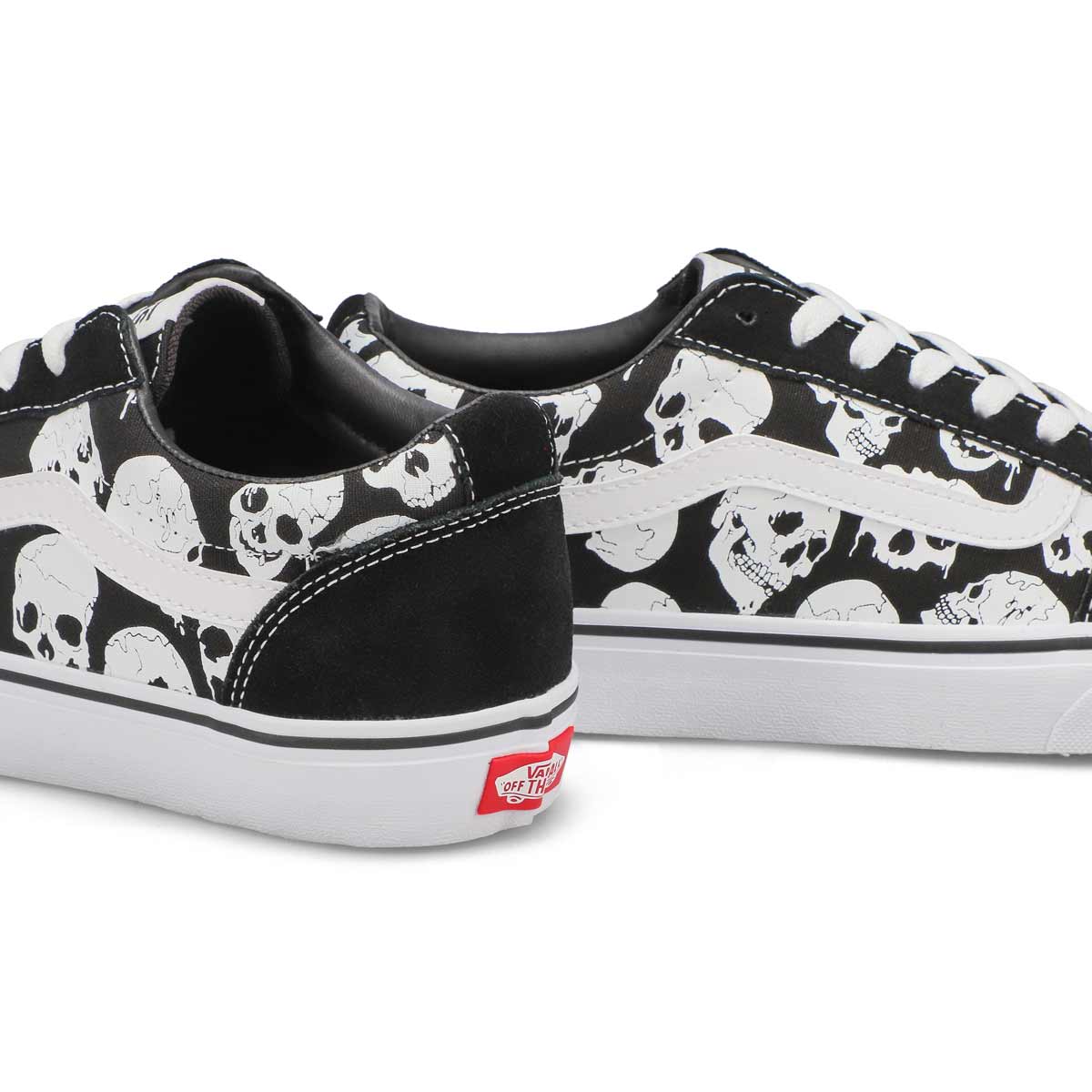 Men's Ward Skulls Lace Up Sneaker - Black/White