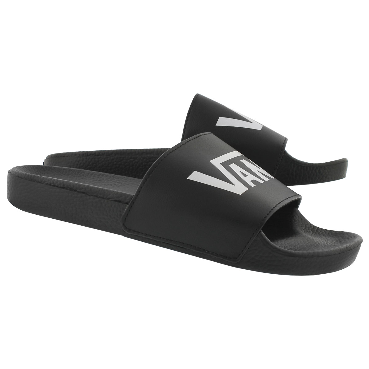 Vans Men's Slide One Sandal - Black | SoftMoc.com