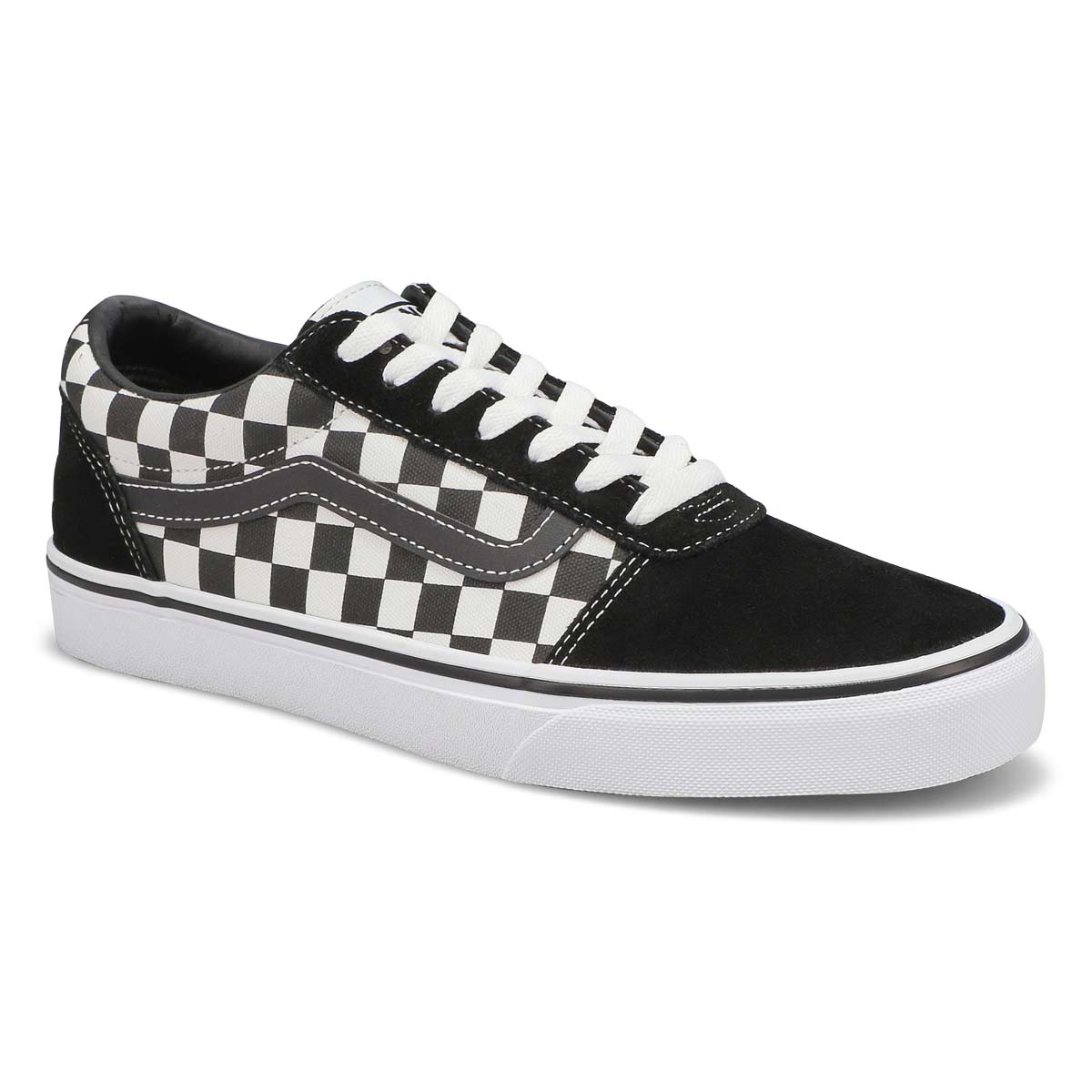 Vans Men's Ward Sneaker - Checkered Black/Whi 