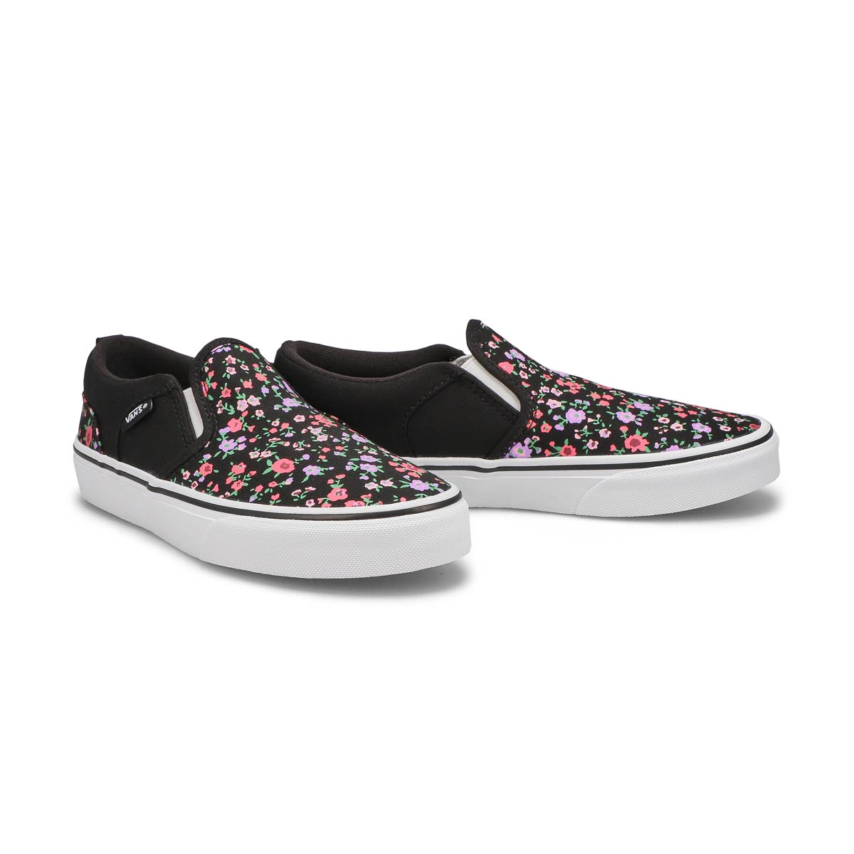 Vans Girls' Asher Slip On Sneaker - Floral | SoftMoc.com