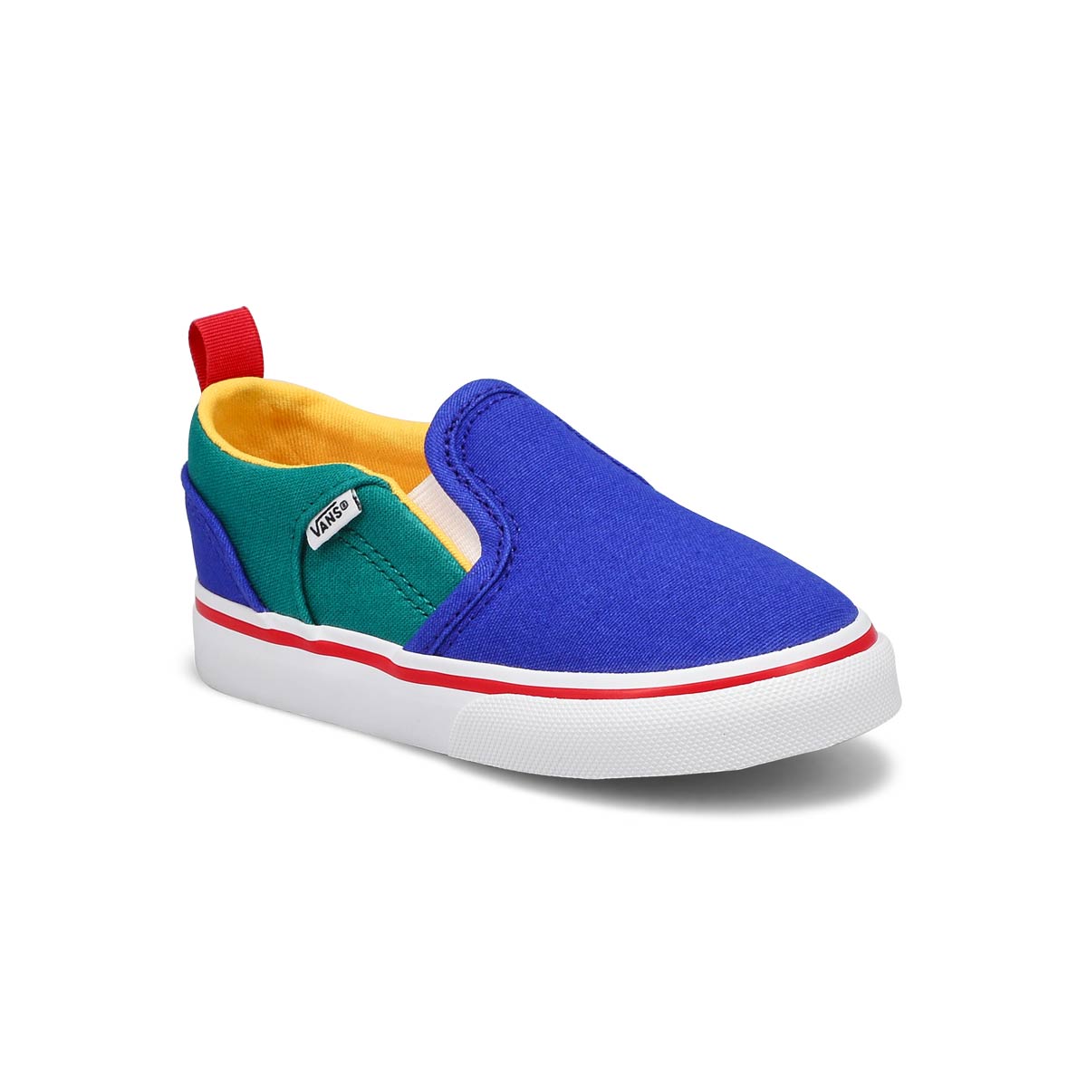 Vans Infants' Asher V Slip On Sneaer - Retro Vans Infants' Asher V Slip On Sneaer - Retro