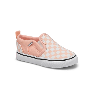 Infs Asher V Checkerboard Sneaker - Peach