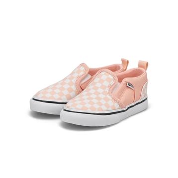Infants' Asher V Checkerboard Sneaker - Peach