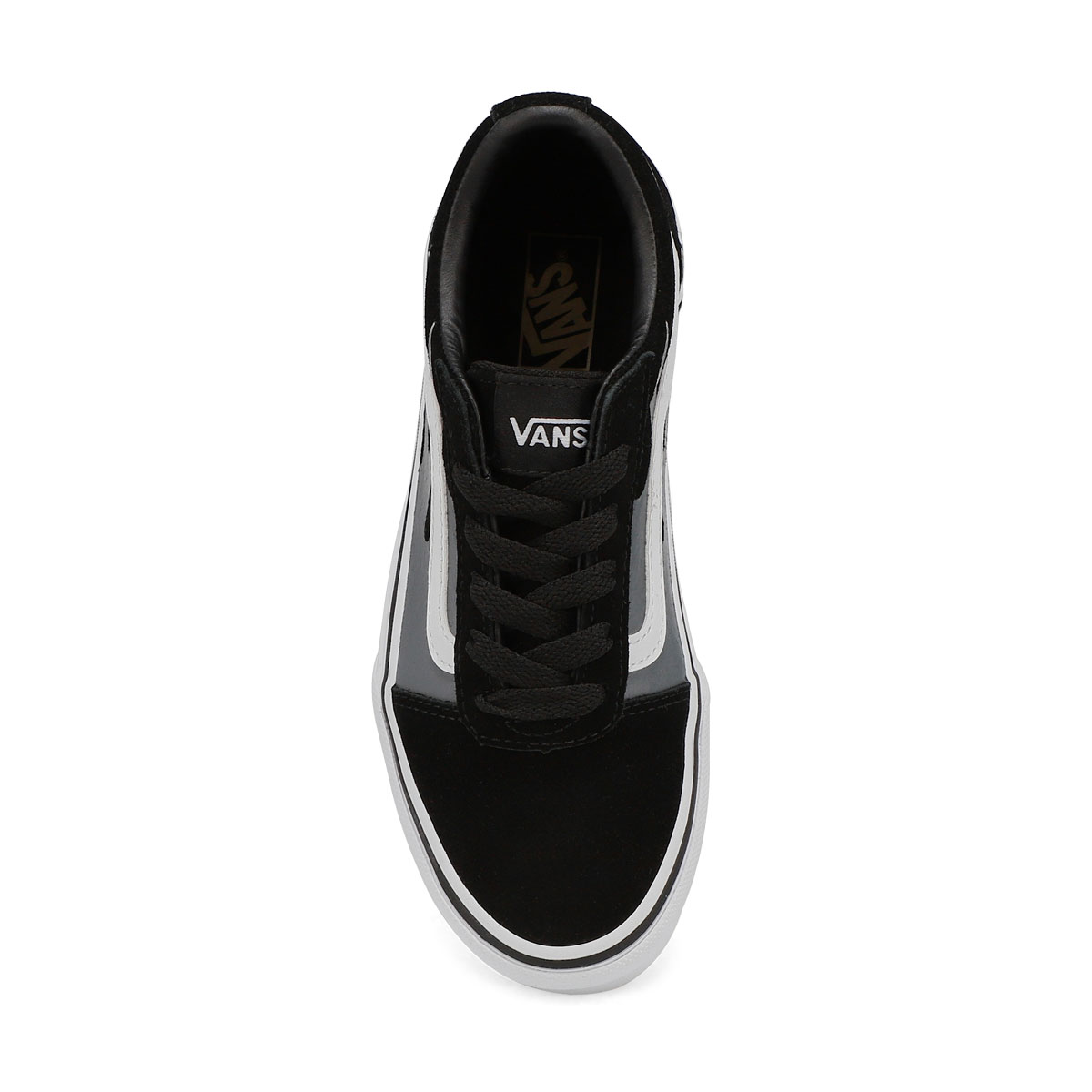 Boys' Ward Sneaker - Black/White Flame
