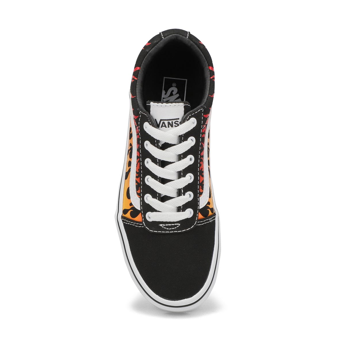 Boys' Ward Flame Sneaker - Black/White