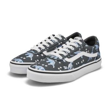 Boys' Ward Dino Skeleton Sneaker - Grey/White