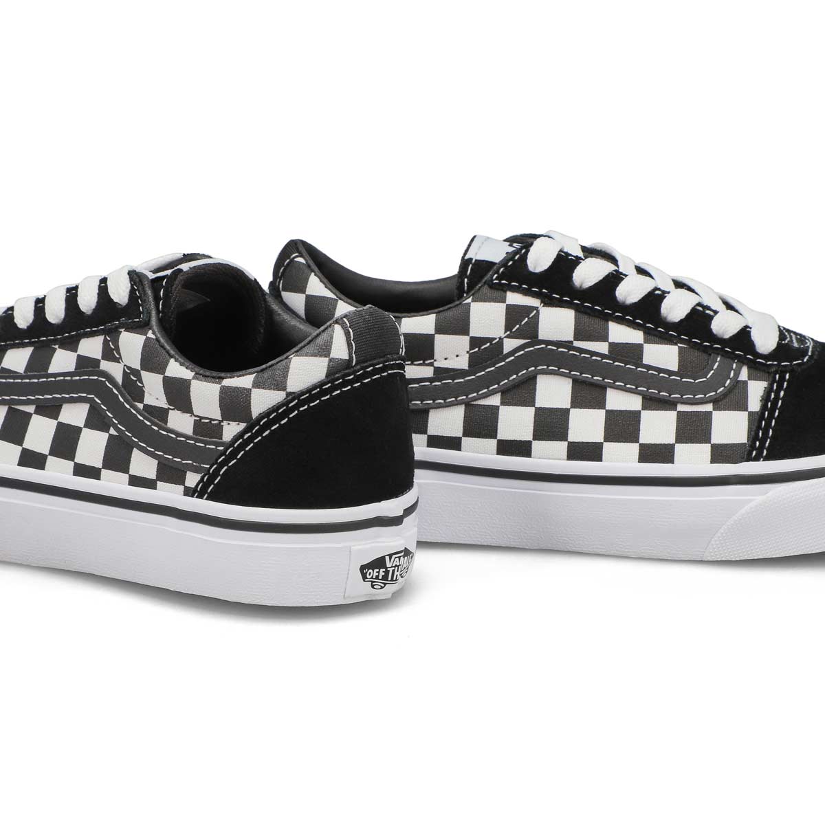 Boys' Ward Sneaker - Checkered Black/White