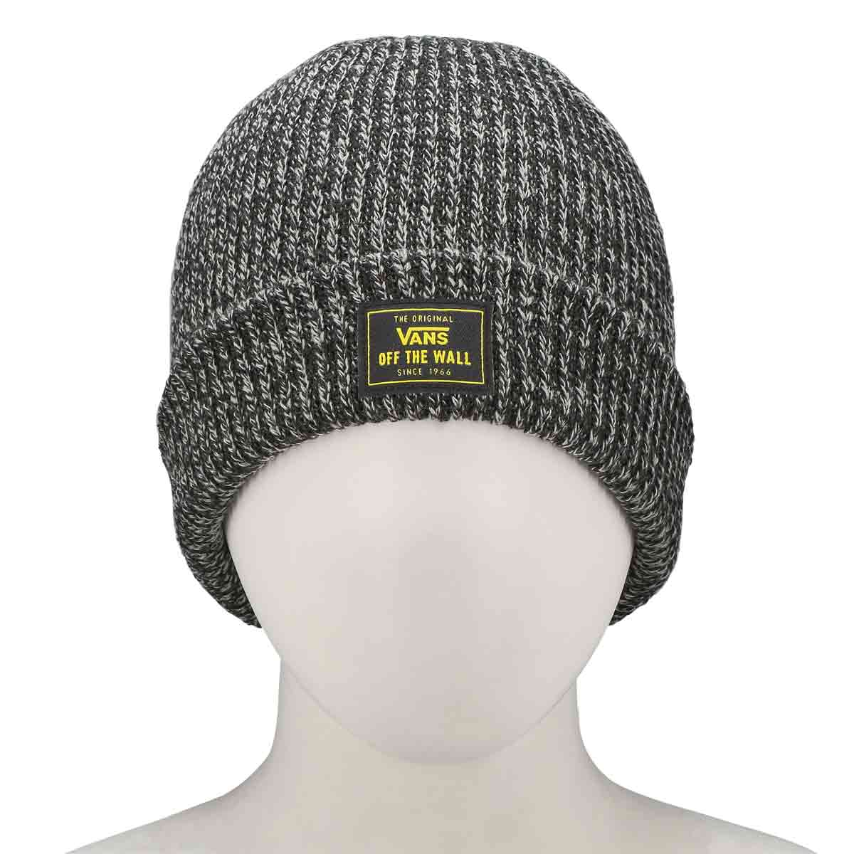 Bonnet BRUCKNER CUFF BEANIE, noir chiné