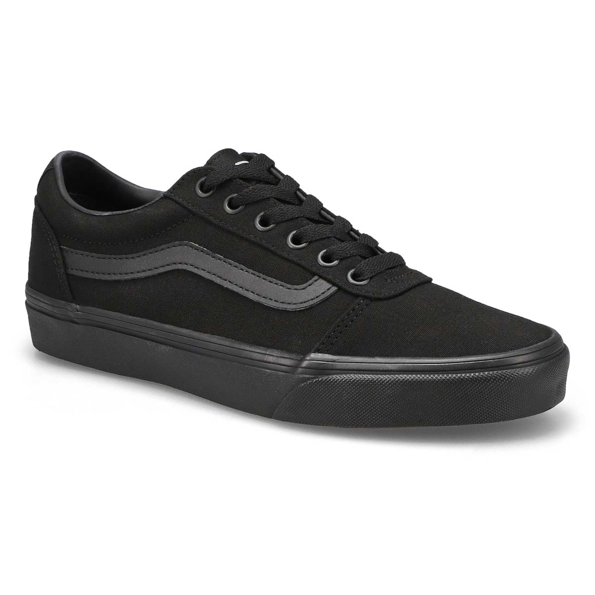 vans lace up black