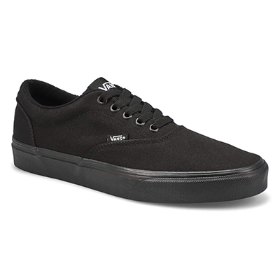 all black lace up vans