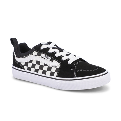 Bys Filmore Checker Lace Up Snkr-Blk/Wht