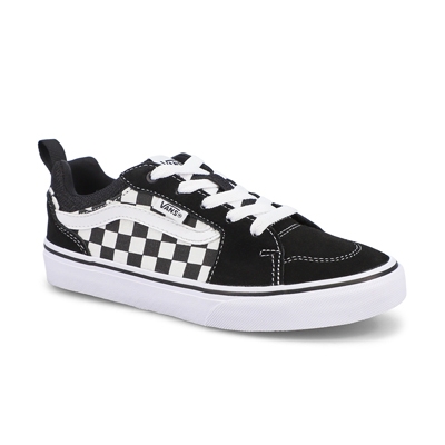 Bys Filmore Checker Lace Up Sneaker - Black/White