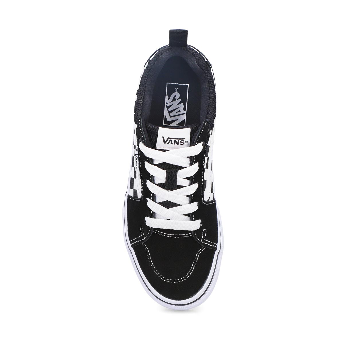 Boys' Filmore Checker Lace Up Sneaker - Black/White