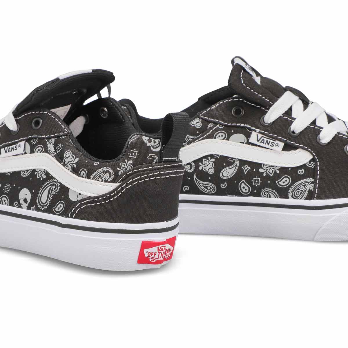 Boys' Filmore Skull Bandana Sneaker - Black/White