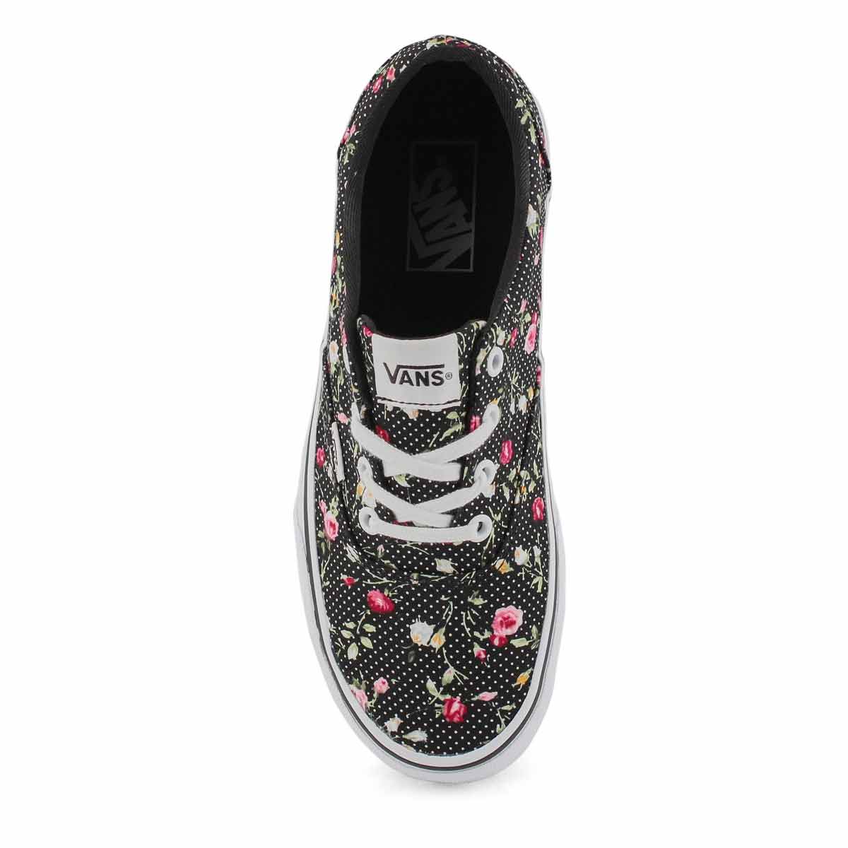 Vans Women's Doheny Sneaker - Black/White | SoftMoc.com
