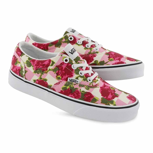 Vans Women's DOHENY floral pink/ white lace u | SoftMoc.com