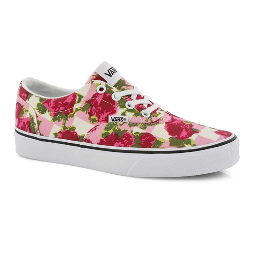 Vans Women's DOHENY floral pink/ white lace u | SoftMoc.com
