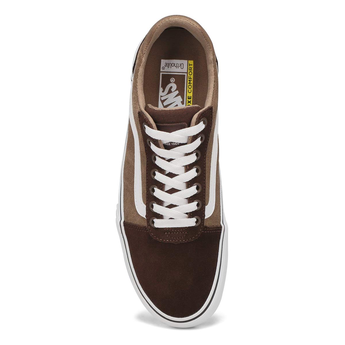 Vans Men's Ward Deluxe Sneaker Brown/White
