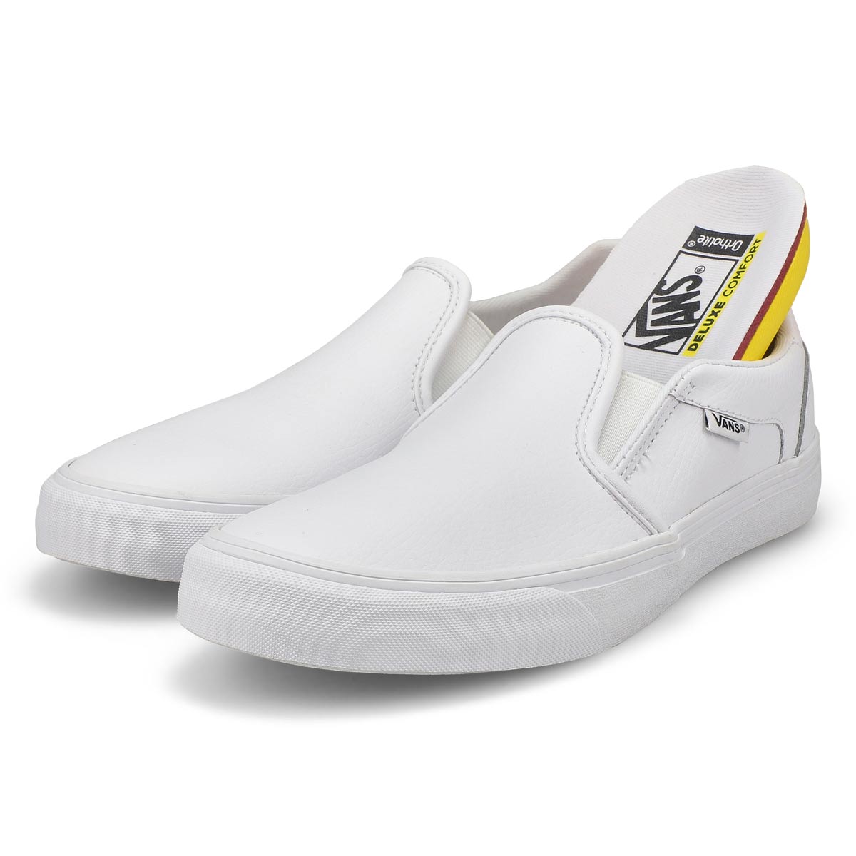 Women's Asher Deluxe Slip On Sneaker - White/White