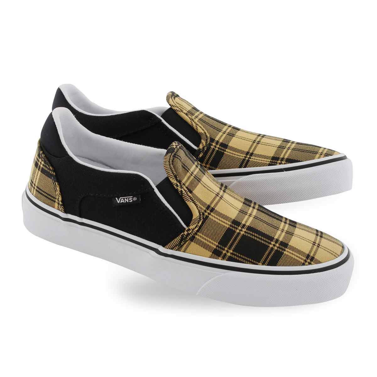 vans asher suede slip on
