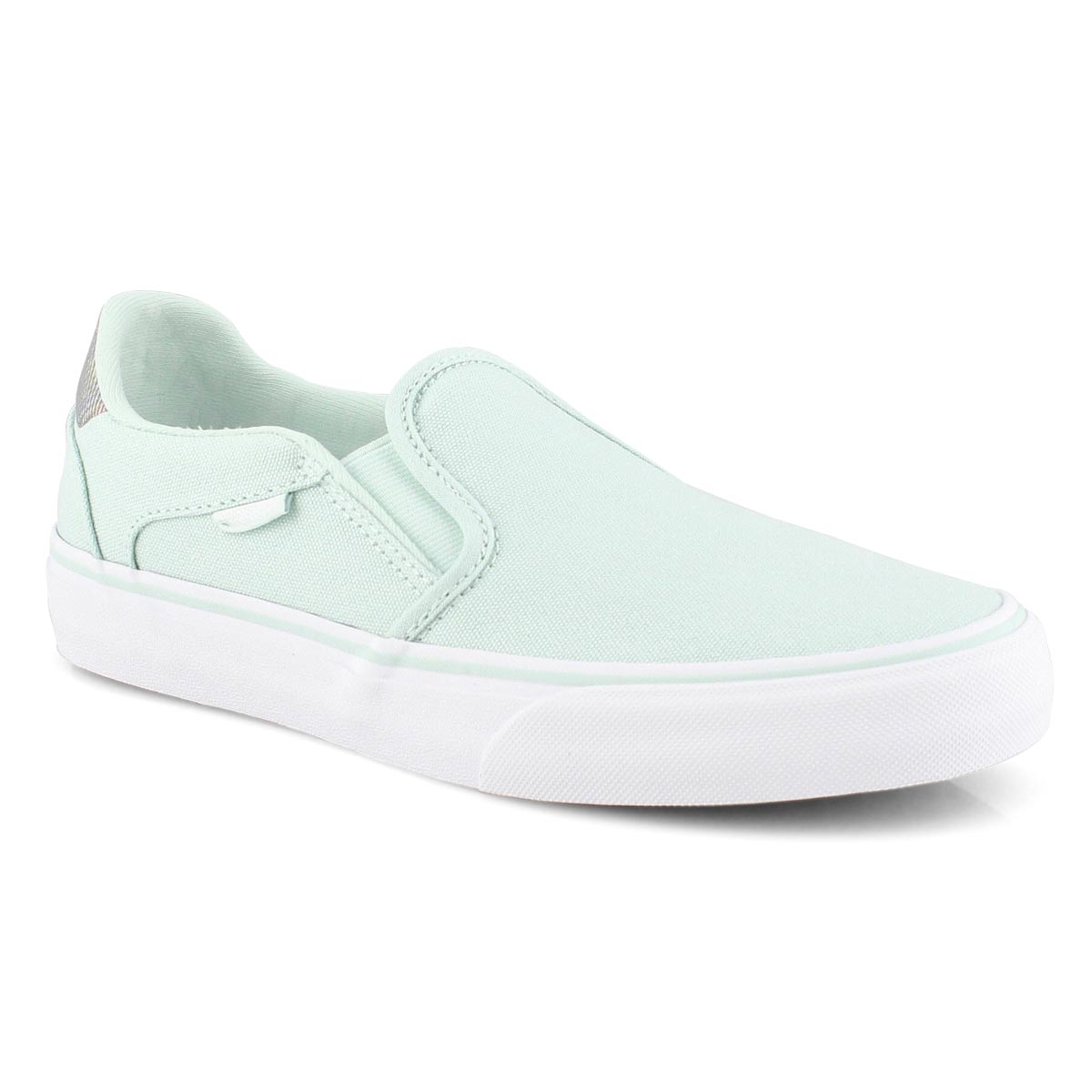 Vans Women's ASHER DELUXE aqua/wht slip 