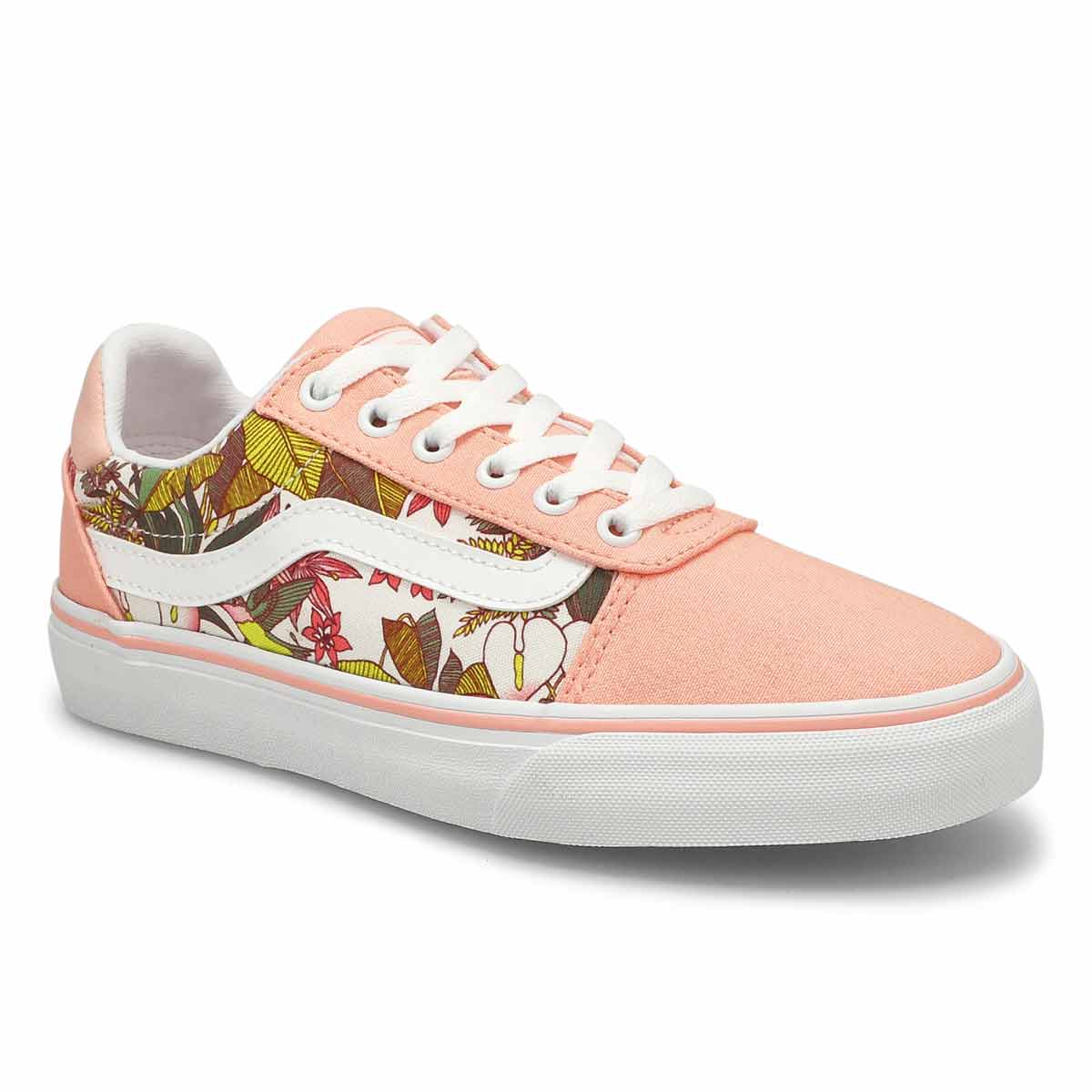 Vans Women's Ward Deluxe Sneaker Peach Purpl