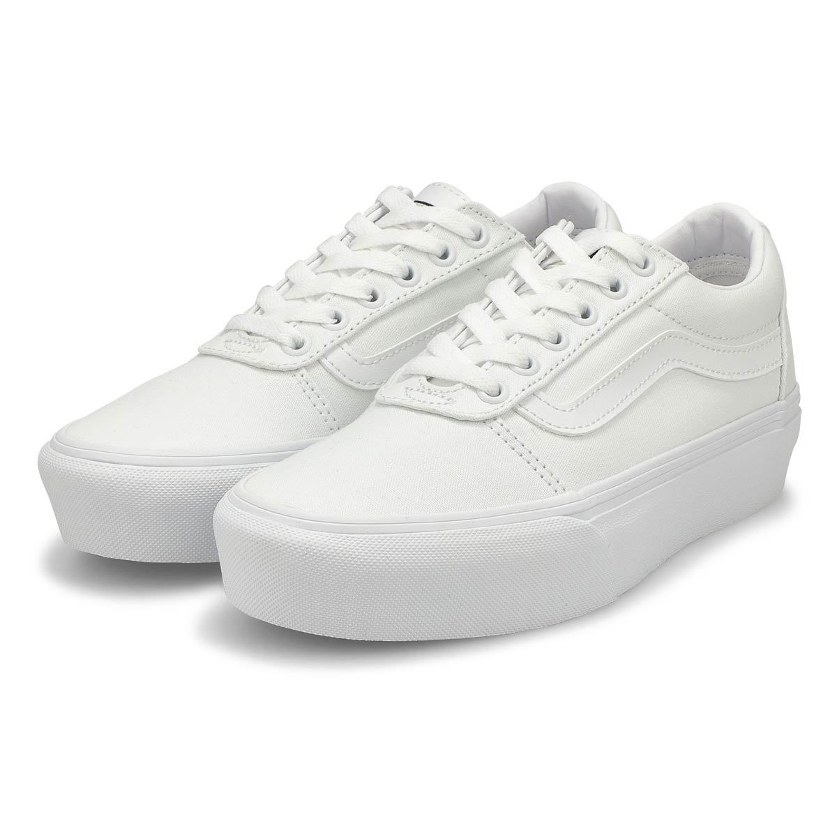 Women's Ward Platform Lace Up Sneaker - White/White