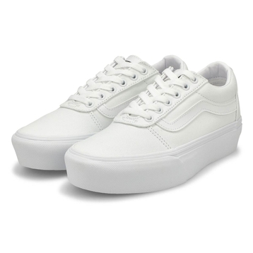 Women's Ward Platform Sneaker - White/White