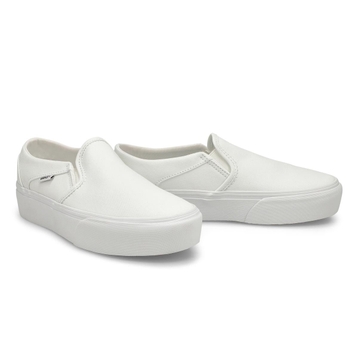 Women's Asher Platform Slip On Sneaker - White