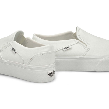 Women's Asher Platform Slip On Sneaker - White