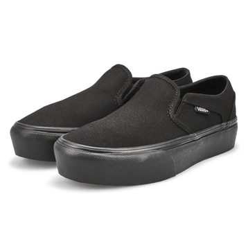 Women's Asher Platform Slip On Sneaker - Black/Bla