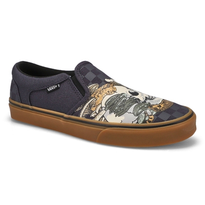 Mns Asher Slip On Sneaker - Charcoal/Gum