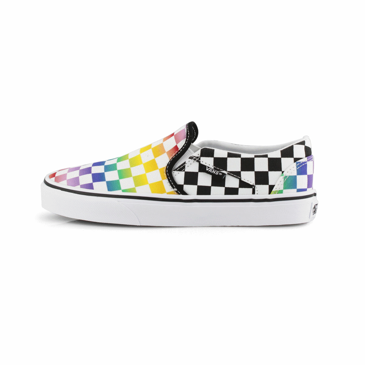 asher rainbow vans